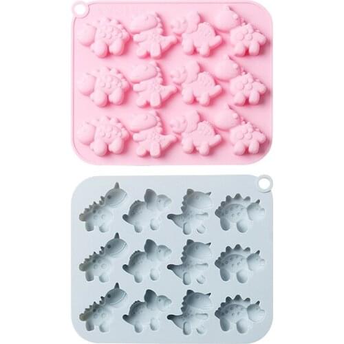 Dinosaur Silicone Mold Animal Silicone Chocolate Fondant Molds Ice Tray Mold Baking Accessories Cake Decoration Accessories