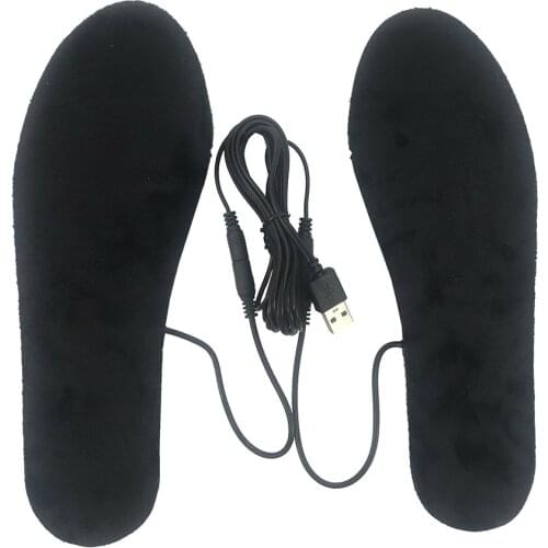 New 5V 2A Heated Insoles EVA elastic fiber USB Electric Heating Insoles Winter Keep Warm Foot Shoes Insole