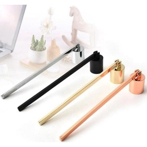 Stainless Steel Candle Flame Snuffer Wick Trimmer Tool Multi Colour Put Out Fire On Bell Easy To Use
