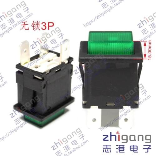 [VK] Taiwan switch LIGHT COUNTRY light group Reset switch High current Push button switch 3 pin 3 feet