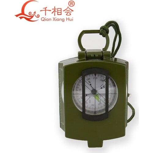 Military Lensatic Prismatic Compass with Pouch Hiking Scout Army Geology Camping