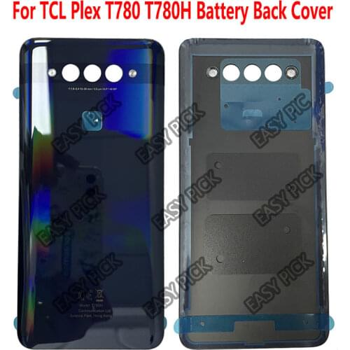 For TCL Plex T780H Battery Back Cover Glass Door Housing Protection Back Case Durable Replacement Rear Cover