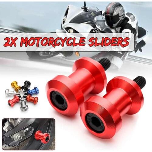 1 Pair New Motorcycle Swingarm Spools Sliders Bolts For Suzuki/For Honda/For Kawasaki 8mm 6061-T6 Aluminum