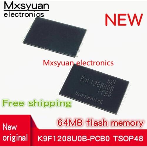 10~100PCS K9F1208U0B-PCB0 K9F1208U0B K9F1208UOB-PCBO K9F1208UOB-PCB0 K9F1208UOB TSOP48 New original Flash Memory