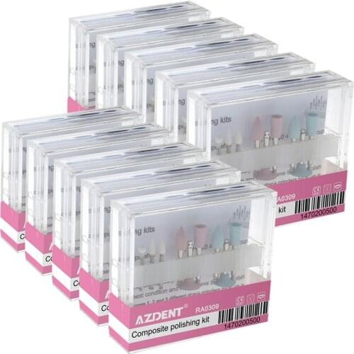 10 Box RA0309 Dental Teeth Polishing For Low-Speed Handpiece Contra Angle Oral Hygiene Composite Polishing Kits