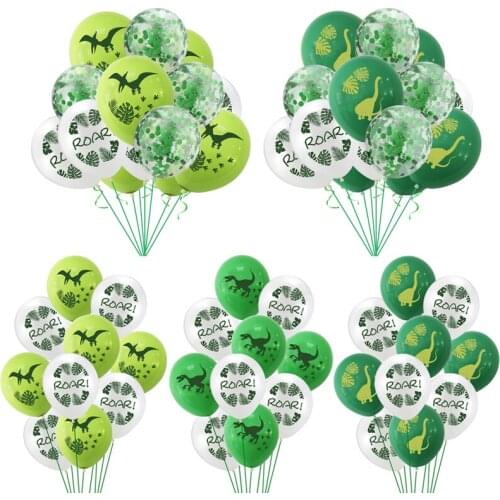 10pcs Dinosaur Party Ballons Dino Birthday Balloon Jungle Wild Animal Party Ballon Decoration Kids Birthday Party Supplies