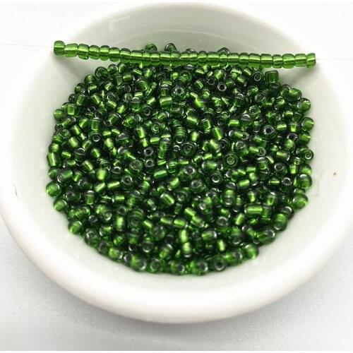 15g 2--4mm Unreal Color Filled with Silver Rice Beads Charm Czech Glass Seed Beads for Jewelry Making DIY Bracelet Necklace #32