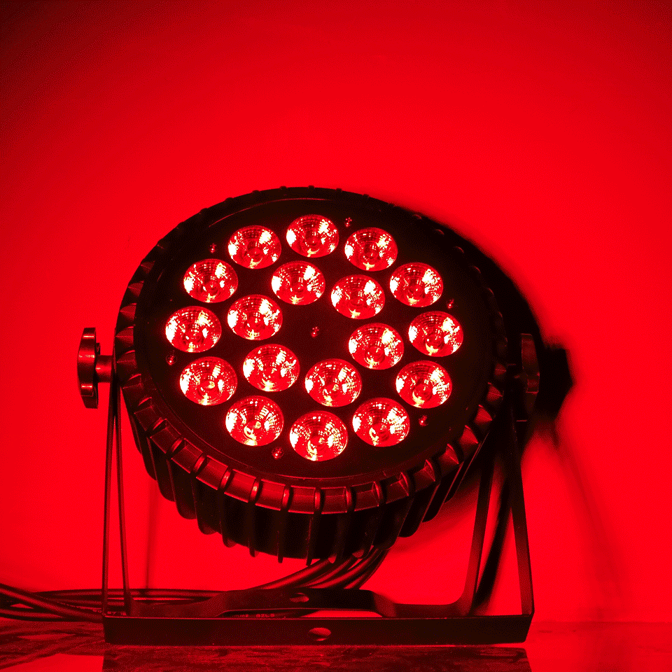 2Pcs/Lots 18x12W RGBW A+UV 4in1 and 18*18w 6in1 LED Par Can Light DMX512 Stage Lights or Party KTV Disco DJ Aluminum par led