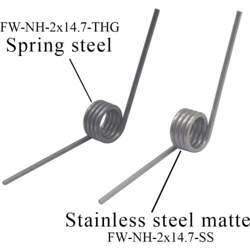 5PCS/Lot Torsion Spring High Strength V-Shaped Wire Diameter 2.0mm Outer Diameter 14.7mm Angle Length 40mm Torsion Spring