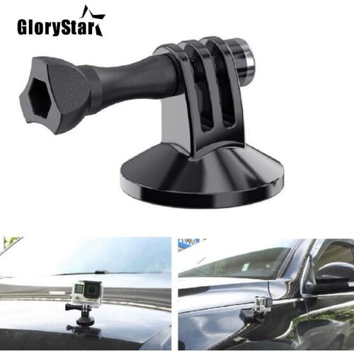 GloryStar For Gopro 876543S OSMO XIAOMI YI Camera Accessory Magnetic Car Suction Cup Tripod Mount Holder Action Camera Accessory