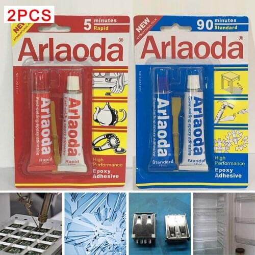 Araldite 2pcs/set 5/90 Minutes AB Epoxy Liquid Ceramics Glues Adhesive Metal AB Glue Durable Bonding Stationery Waterproof #920