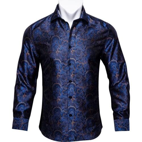 Mens Silk Shirts Barry.Wang China