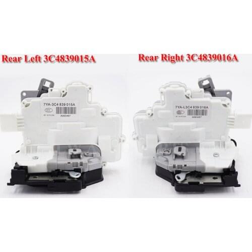 FAST SHIPPING 2PC PAIR REAR FOR VW PASSAT B6 SKODA SUPERB A4 A5 Q5 Q7 TT CENTRAL DOOR LOCK LATCH ACTUATOR 3C4839015a 3C4839016a