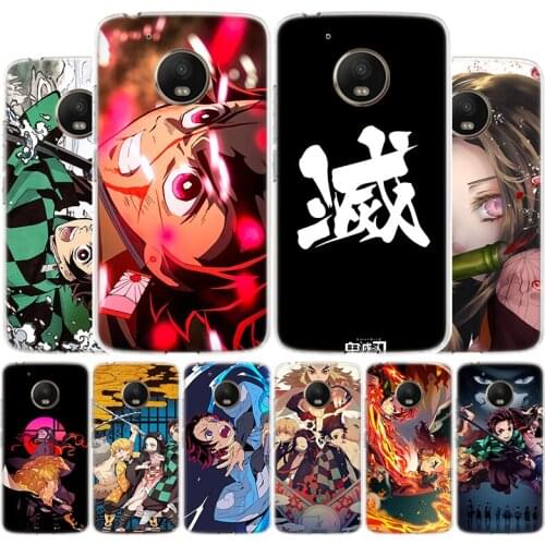 Demon Slayer Kimetsu No Yaiba HD Phone Case For Motorola Moto G9 G8 G7 G6 G5 E6 E5 Plus Play Power + One Action Macro Cover Coqu