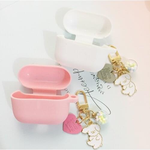 Cute Bear Case for QCY T10 Cases for QCY T11 Cartoon Pendant Non-slip Protector Earphone Cover for qcyt10 Protective Case