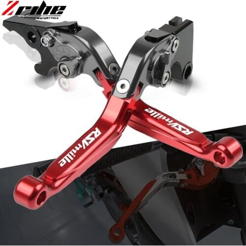 CNC Adjustable Folding Extendable Motorcycle Brake Clutch Levers For Aprilia RSV MILLE/R 1999 2000 2001 2002 2003 Accessories