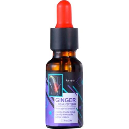 20ml Waist Ginger Safflower Massage Essential Oil Joint Pain Arthritis Rheumatism Treatment Knee Back Pain Reliever