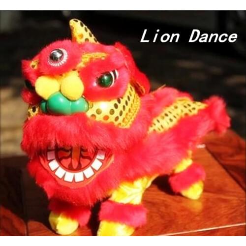 Electric Plush Toy Lion Electric Zhaocai Lion Toys Childrens Gift Traditional Chinese toys A005 1pc/lot