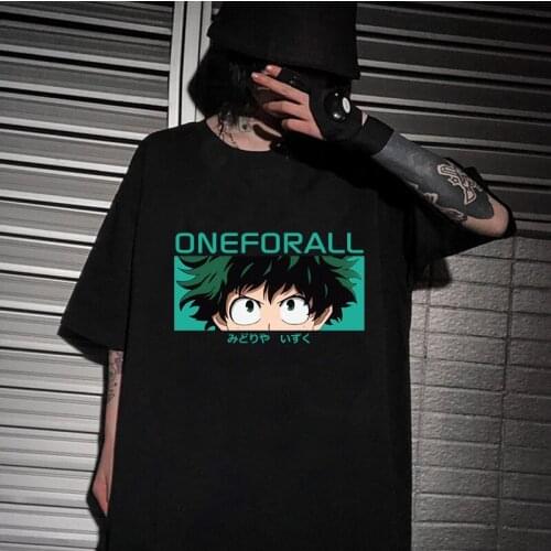 My Hero Academia T Shirt Summer Short Sleeve Boku T Shirt Men Funny T Shirts