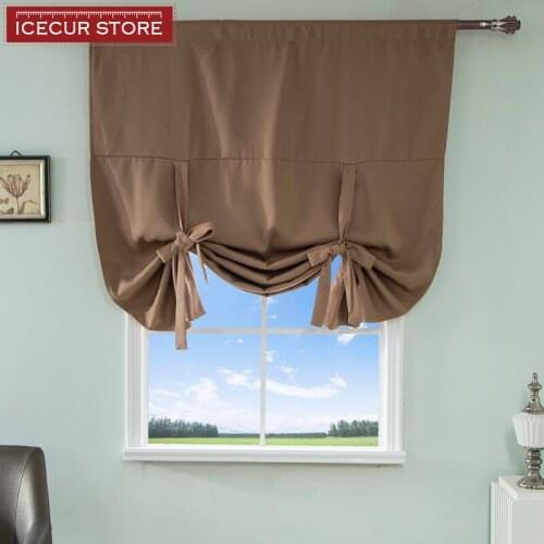 ICECUR Roman Blinds On The Windows