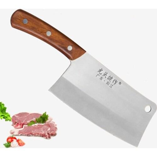 Chinese Kitchen Knife 4Cr13 High Carbon Cleaver Durable Chef Slicing Chopping Knife Ultra Sharp Blade Color Wood Handle Knives