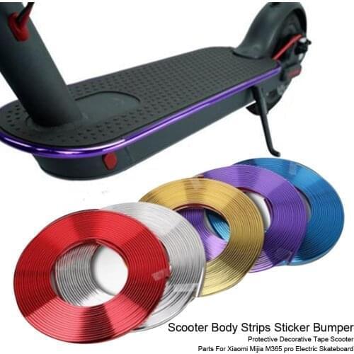 2M Scooter Body Strips Sticker Bumper Protective Decorative Tape Scooter Parts for Xiaomi Mijia M365 pro Electric Scooter Strips