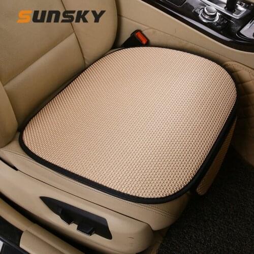 Universal Car Seat Cover Summer Ice Silk Anti-slip Seat Cushion Storage Bag Vehicle Home Office Chair Sofa Breathable Seat Cover