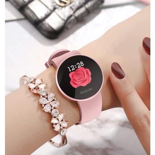 Bozlun Fashion Women Smart Digital Watch Female Period Reminder HeartRate Waterproof Watches Sport Wristwatch B36