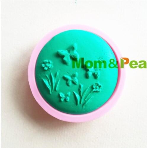 Mom&Pea MP161 Free Shipping Butterfly Silicone Mold Cake Decoration Fondant Cake 3D Mold Soap Mold Food Grade