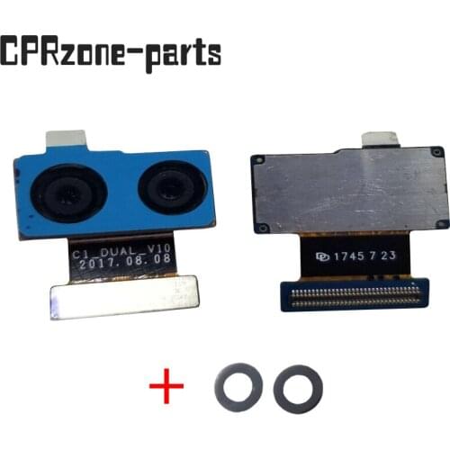 Original For Xiaomi 6 Mi 6 Mi6 / Mi Note 3 Mi Note3 Back Big Rear Camera Module Flex Cable + camera glass lens panel (2 PCS )