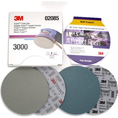 6Inch/152mm 3M Trizact Pyramid Disc Sponge Sandpaper Grit 3000/5000 Precision Grinding For Polishing Paint