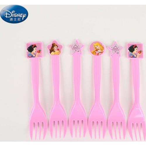 Princess Theme beautiful Forks Kids Girls Birthday Party Disposable Fork Party Supplies Decoration 6pcs/lot