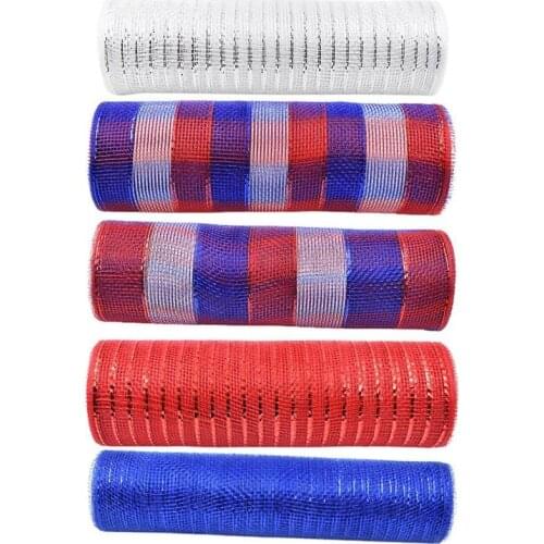 Diy Mesh Ribbon Flower Bouquet Wrapping Decorating Cloth Durable Reusable Garland Net Cloth For Wreaths Bows Swags