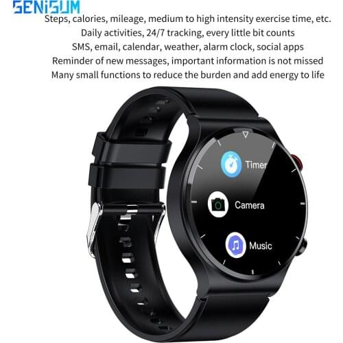 New Smart Watch ECG+PPG BodyTemperature Blood Pressure Heart Rate Band Wireless Charger Sports Waterproof Men Smartwatch Women