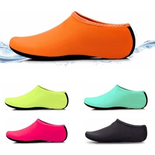 Outdoor Beach Shoes Soft Plush Slides Flats Non-Slip Shoes Socks Summer Swimming Water Breathable Shoes for Kids Men Women