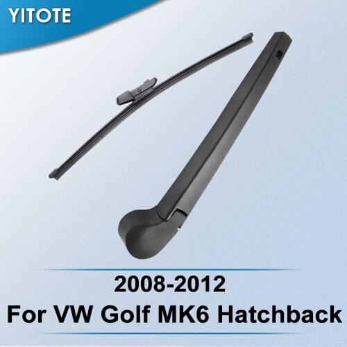 YITOTE Rear Wiper & Arm for VW Golf MK6 Hatchback 2008 2009 2010 2011 2012