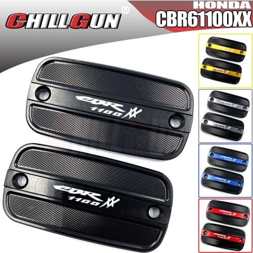 Motorcycle CNC Front Brake Fluid Reservoir Cover Cap Decorative Guard Fits For HONDA CBR1100XX Blackbird 1996-2007 CBR1100 XX