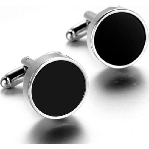 Gemelos Classic Silver-Color Copper Mens Cufflink Luxury Gift Party Wedding Suit Shirt Buttons Cuff Links