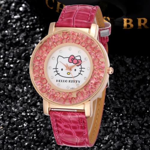 Women Dress Crystal Dial Rhinestone Clock Quartz Watch Girls Watches Kids Wristwatch Ladies Watch bayan saat