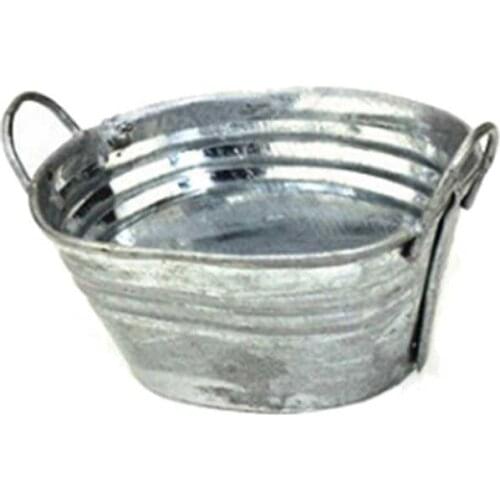 1/12 Dollhouse Miniature Mini Metal Bathtub Simulation Bathroom Bathing Tub Model Toys for Doll House Accessories