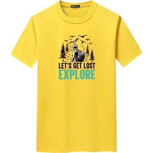 2021Summer New Arrival Casual Short-sleeved Tide Round Neck Loose Plus Size Western-style Cotton Men Sport T-shirt Free Shipping