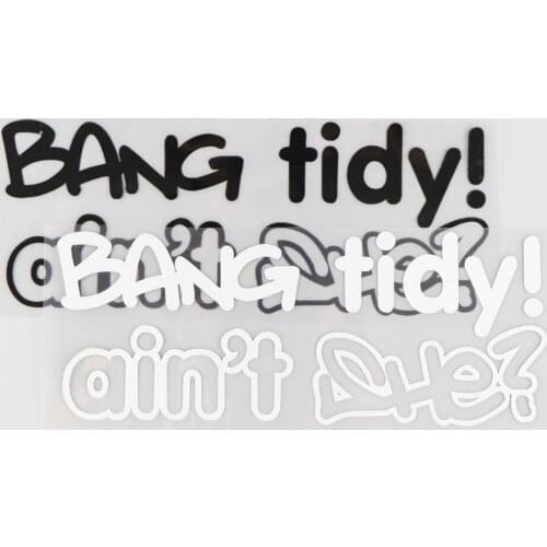 22.4CM*8.8CM Bang Tidy! Personality JDM Vinyl Decal Car Sticker Creative