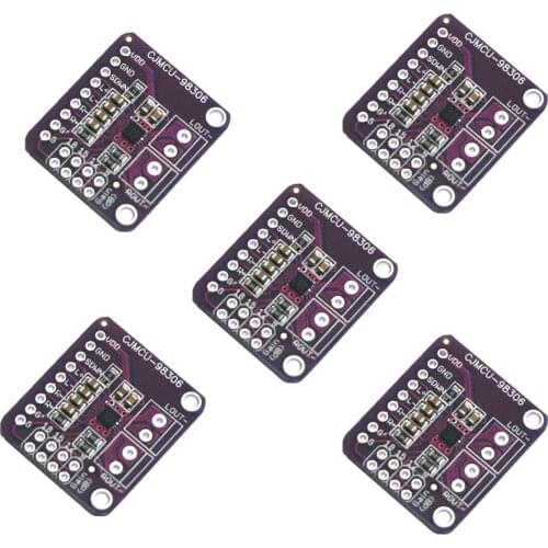 5Pcs/lot CJMCU-98306 MAX98306 Sensor Stereo Class D Amplifier Breakout Board Class AB Audio 3.7W