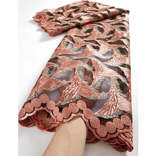African Frence Lace Fabric High Quality Tulle Lace African Guipure Lace Fabric 2.5 Yards TY083