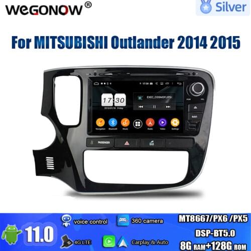 TDA7851 DSP Android 9.0 64GB ROM Car DVD Player GPS navi Map RDS Radio wifi 4G Bluetooth 5.0 For MITSUBISHI Outlander 2014 2015