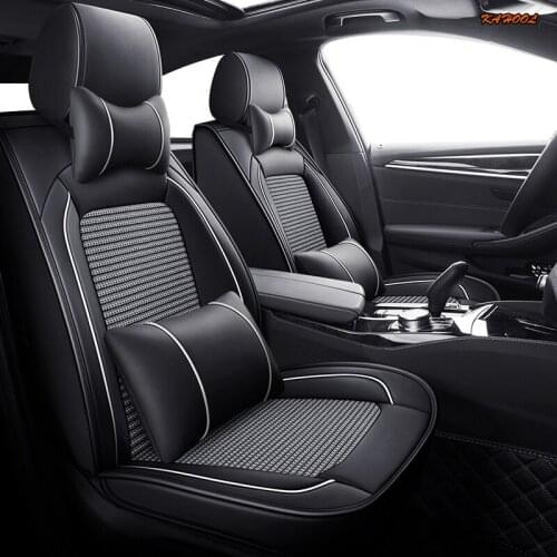 KAHOOL ice silk car seat cover For Volkswagen 4 5 6 7 vw passat b5 b6 b7 polo golf mk4 tiguan jetta touareg car accessories