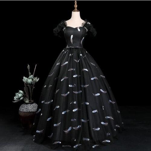 Elegant Black Embroidery Quinceanera Dresses Off The Shoulder Ball Gown Fashion Floor Length Party Prom Quinceanera Dress