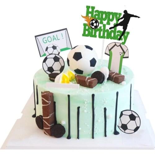 Football birthday party cake topper decoration boy favor cake toppers birthday cakes Football Cake Topper Players Sports Themed