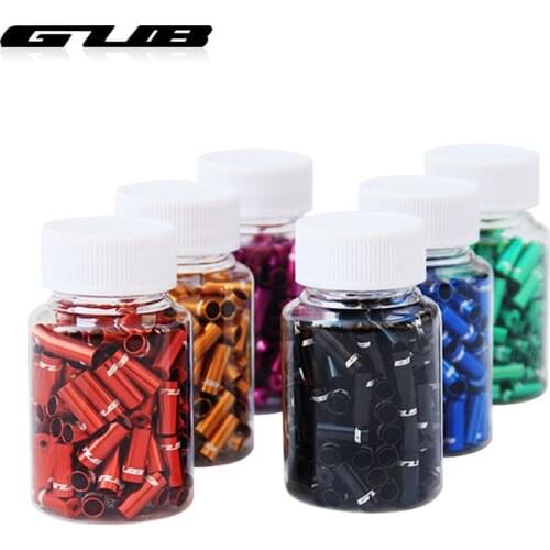 GUB 100PCS/Lot Brake Derailleur Cable End Tip Braking Shifter Line Wire Caps CNC-machined Anodized Bicycle Accessories