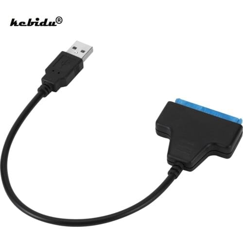 Kebidu USB 3.0 USB 2.0 to Sata Cable 22 Pin 2 5" 3.5" 2.5 inch HDD Hard Disk Driver DVD CD Rom Adapter Converter High Speed